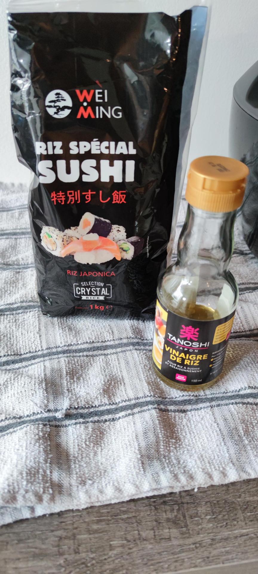 Riz Sushi et vinaigre de riz