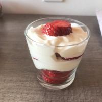 Verrine fromage frais et fraises